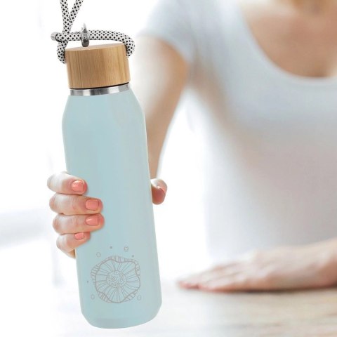 Termos Butelka Stalowa Termiczna Bidon Niebieska Próżniowa 580 ml ORION