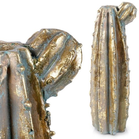 Wazon na Kwiaty Złoty Kaktus Ozdobny Dekoracyjny VILDE 47,5 cm