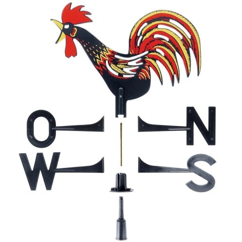Wiatrowskaz Róża Wiatrów Kogut Pogodowy Ozdobny Precyzyjny VILDE 40 x 40 cm