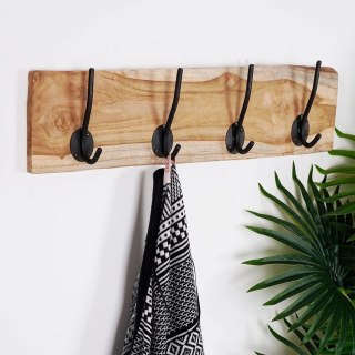 Wieszak Ścienny na Ubrania Drewniany Solidny HOME STYLING COLLECTION 49,5cm