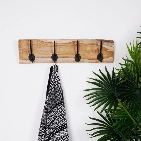 Wieszak Ścienny na Ubrania Drewniany Solidny HOME STYLING COLLECTION 49,5cm