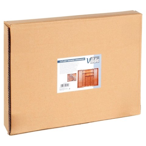 Wkład na sztućce do szuflady rozsuwany bambusowy 35,5-54,5x45,5 cm