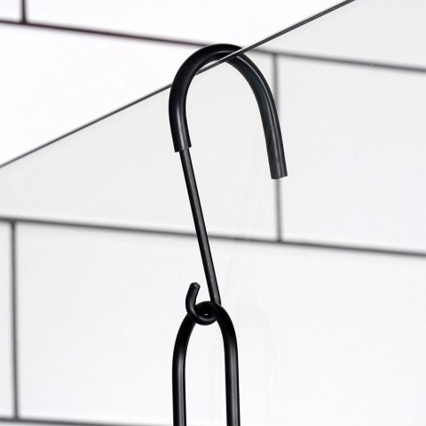 Zawieszana na Prysznic Półka Łazienkowa VILDE Czarna