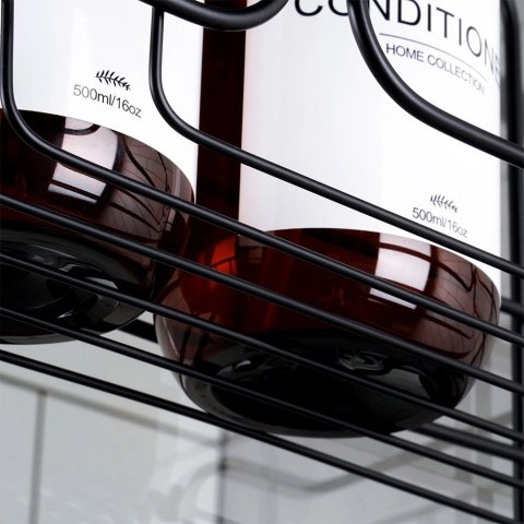 Zawieszana na Prysznic Półka Łazienkowa VILDE Czarna