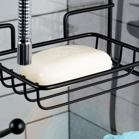 Zawieszana na Prysznic Półka Łazienkowa VILDE Czarna