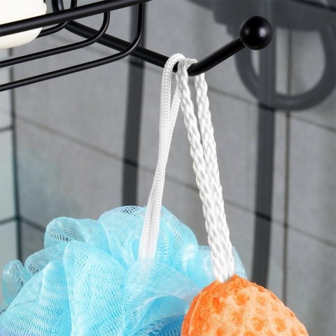 Zawieszana na Prysznic Półka Łazienkowa VILDE Czarna