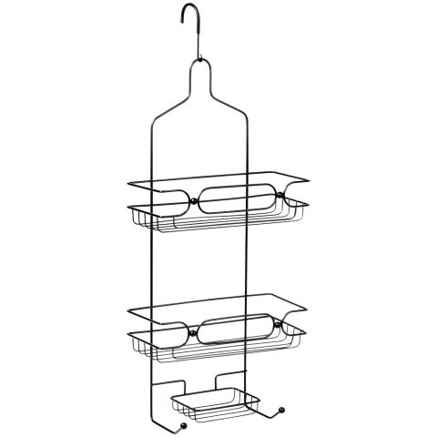 Zawieszana na Prysznic Półka Łazienkowa VILDE Czarna