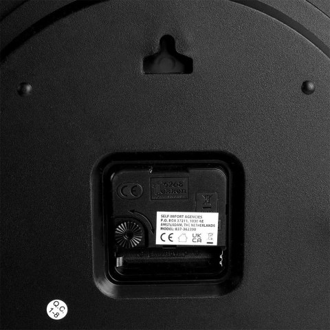 Zegar Ścienny Biały z Termometrem Higrometrem na Ścianę VILDE 30 cm