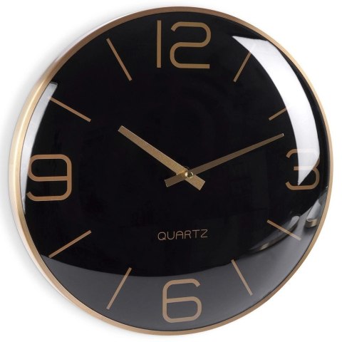 Zegar Ścienny na Ścianę Złoty Czarny Klasyczny do Salonu Biura VILDE 30 cm