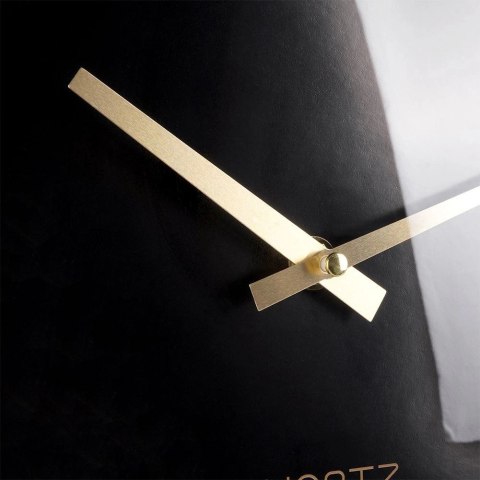 Zegar Ścienny na Ścianę Złoty Czarny Klasyczny do Salonu Biura VILDE 30 cm