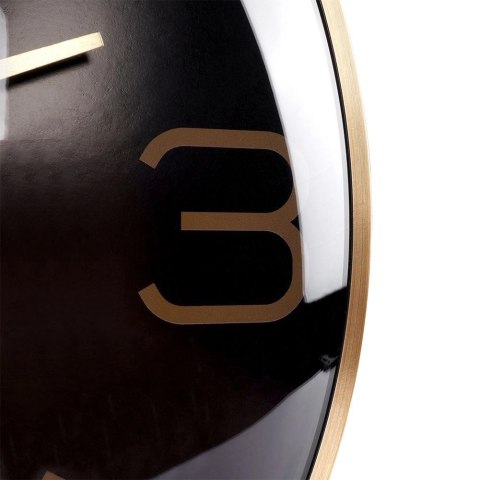 Zegar Ścienny na Ścianę Złoty Czarny Klasyczny do Salonu Biura VILDE 30 cm