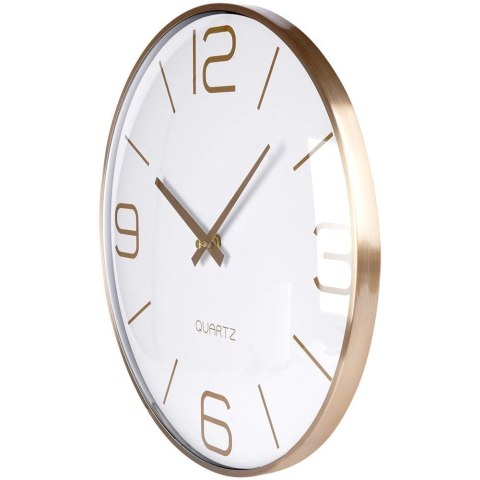 Zegar ścienny złoty biały 30 cm
