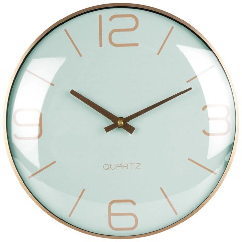 Zegar ścienny złoty miętowy 30 cm