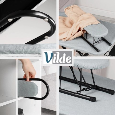 Zestaw Deska Rękawnik do Prasowania Szara Solidna VILDE 140 x 39 x 92 cm