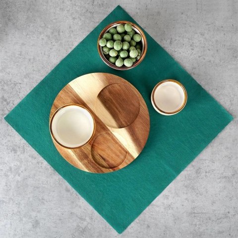 Zestaw Miseczki na Przekąski Ceramiczne na Tacy EXCELLENT HOUSEWARE 3 szt.