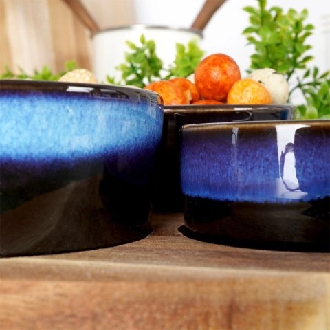 Zestaw Miseczki na Przekąski Ceramiczne na Tacy EXCELLENT HOUSEWARE 4 el.