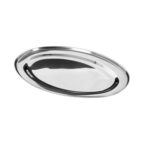 Zestaw Półmiski Tace Stalowe Owalne Solidne EXCELLENT HOUSEWARE 3 szt.