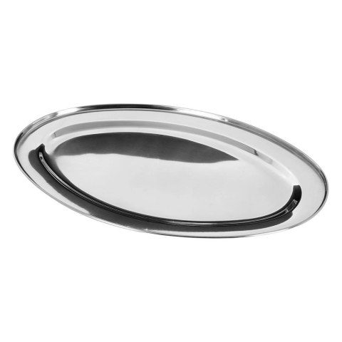 Zestaw Półmiski Tace Stalowe Owalne Solidne EXCELLENT HOUSEWARE 3 szt.