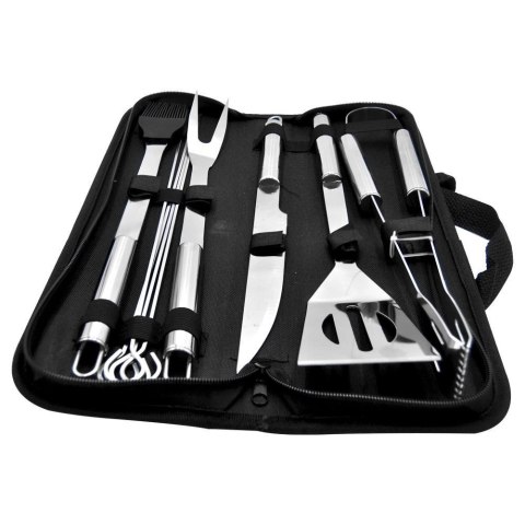 Zestaw Przyborów do Grilla Stalowy w Etui 10 el. ORION