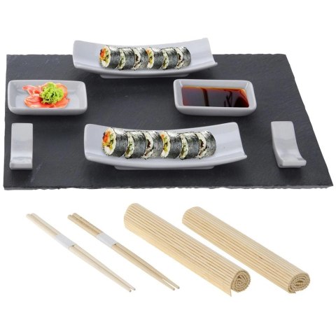 Zestaw do Serwowania Podawania Sushi Porcelanowy EXCELLENT HOUSEWARE 13 el.