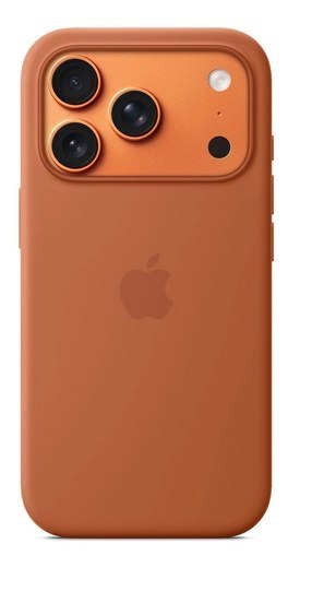Etui silikonowe z MagSafe do iPhonea 17 Pro - terakota