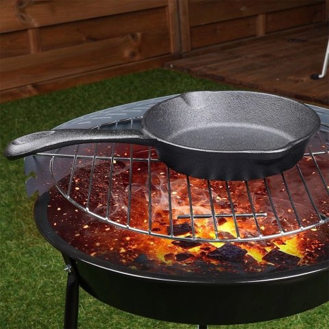 Żeliwna Okrągła Patelnia do Wylewania na Gaz ORION 16 cm