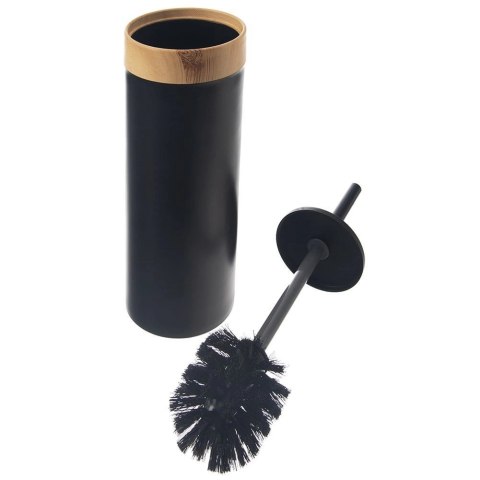 Zestaw Szczotka do Toalety ze Stojakiem Czarna Solidna ORION 36 x 10 cm