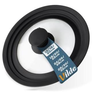 Pokrywka szklana silikonowa uniwersalna 16/18/20 cm