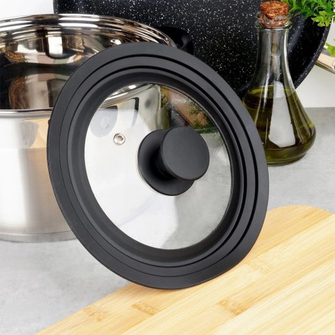 Pokrywka szklana silikonowa uniwersalna 16/18/20 cm