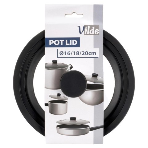 Pokrywka szklana silikonowa uniwersalna 16/18/20 cm