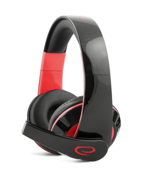 Słuchawki z mikrofonem Esperanza Condor Gaming czarno-czerwone Słuchawki z mikrofonem Esperanza Condor Gaming czarno-czerwone