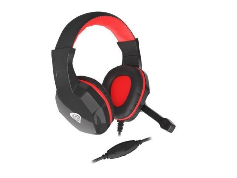 Słuchawki z mikrofonem Genesis Argon 110 Gaming czarno-czerwone Słuchawki z mikrofonem Genesis Argon 110 Gaming czarno-czerwone