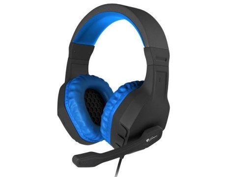 Słuchawki z mikrofonem Genesis Argon 200 Gaming czarno-niebieskie Słuchawki z mikrofonem Genesis Argon 200 Gaming czarno-niebieskie