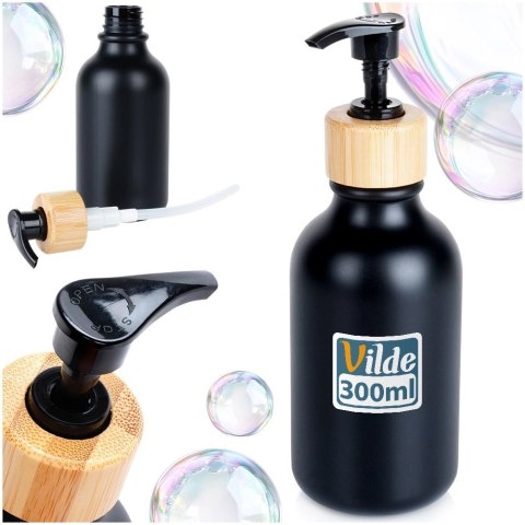 Dozownik do mydła czarny 300 ml