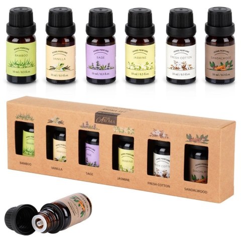 Zestaw olejków eterycznych 10 ml 6 szt.