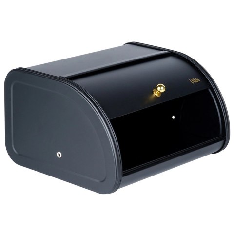 Chlebak Metalowy VILDE Czarny 30 x 26,5 x 17 cm Nowoczesny na Pieczywo