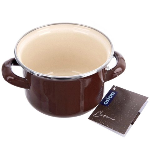 Garnek emaliowany BROWN 14 cm, 950 ml