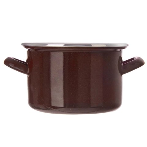 Garnek emaliowany BROWN 16 cm, 1,4 l