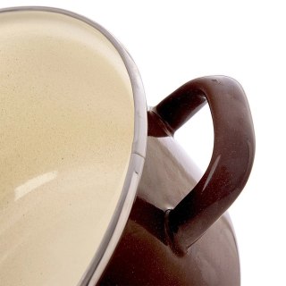 Garnek emaliowany BROWN 16 cm, 1 l