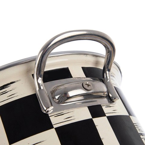 Garnek emaliowany SZACHOWNICA 26 cm, 5 l