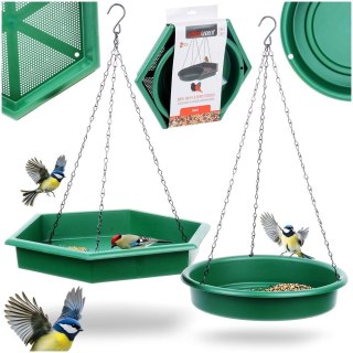 Karmnik dla Ptaków Metalowy z Poidłem ORION 2 Sztuki Wiszący Zawieszany