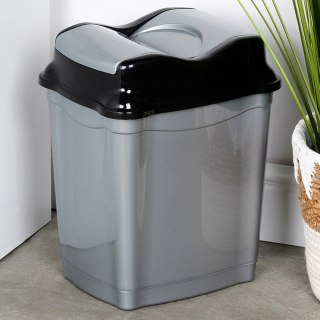 Kosz na śmieci plastikowy szary 16 l