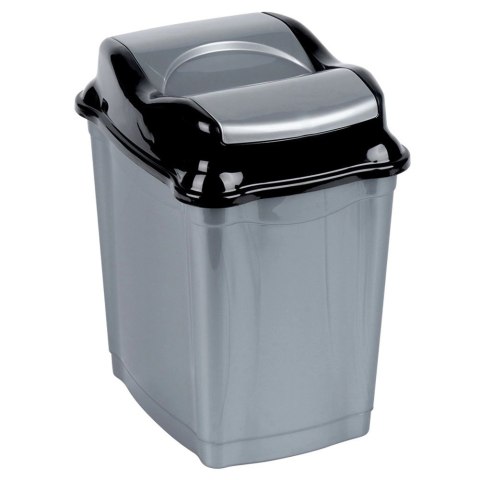 Kosz na śmieci plastikowy szary 16 l