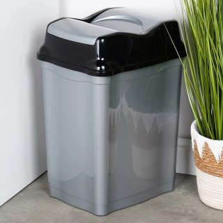 Kosz na śmieci plastikowy szary 28 l