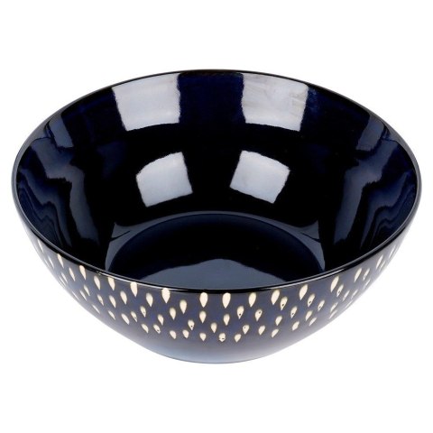 Miska sałatkowa ceramiczna granatowa 23 cm, 2 l