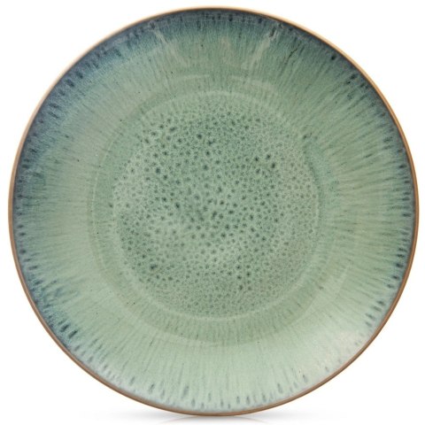 Talerz obiadowy płytki ceramiczny zielony GLAZE 27 cm