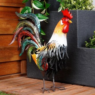 Figurka ogrodowa metalowa kogut 39x12x40 cm
