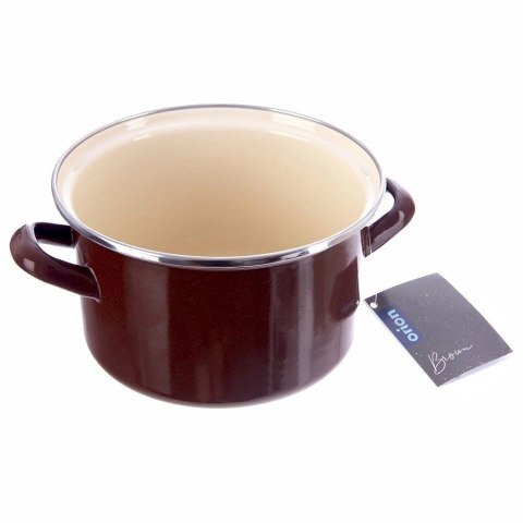 Garnek emaliowany BROWN 18 cm, 2 l