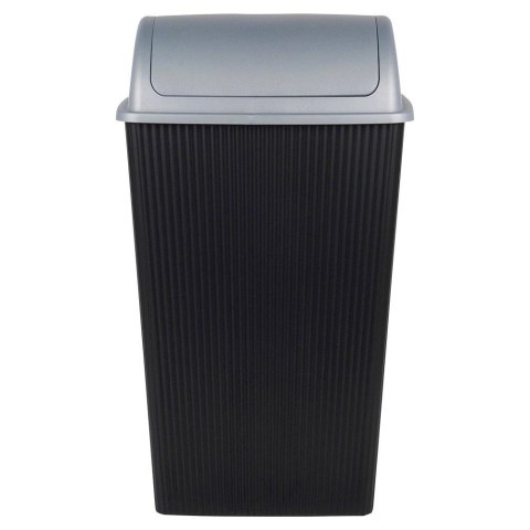 Kosz na śmieci plastikowy czarny 38 l