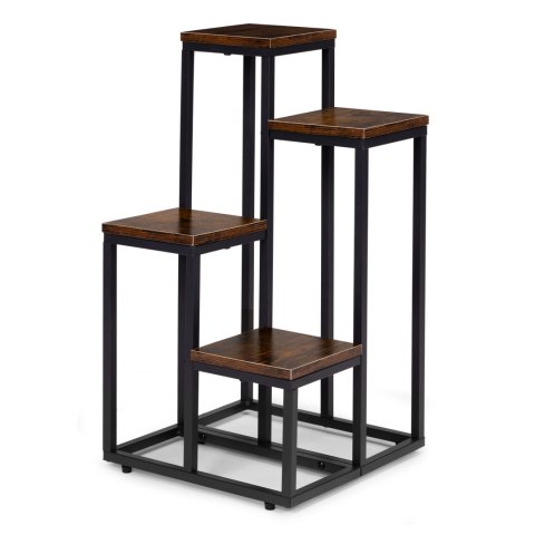 Kwietnik stojący stojak na kwiaty ozdoby 4 półki loft ModernHome